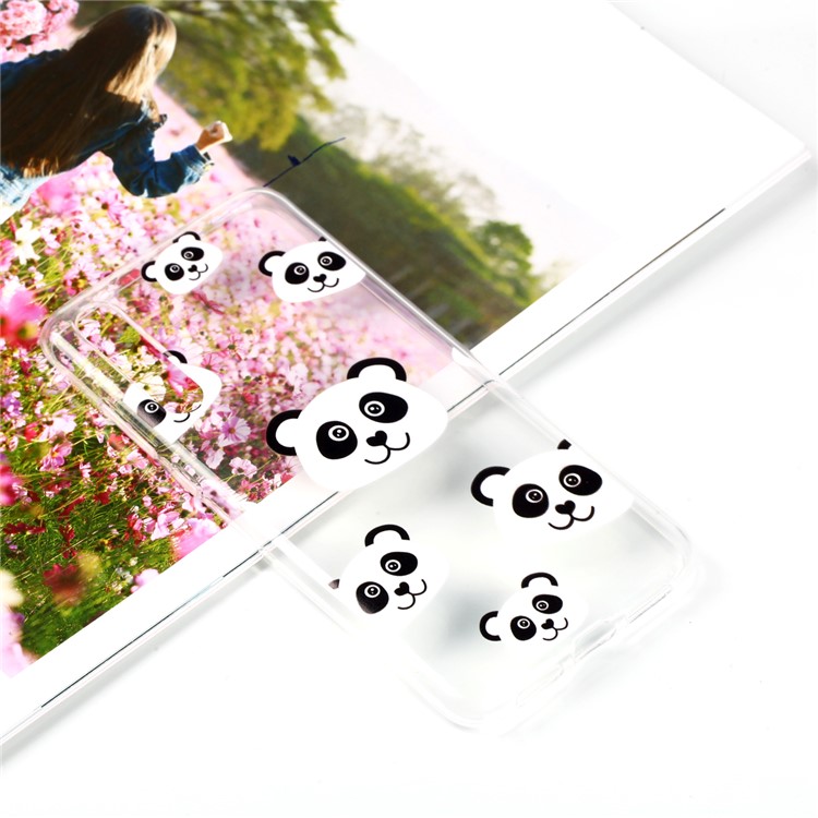 Pattern Printing Soft TPU Gel Back Cellphone Case for Huawei P20 Pro - Panda-1