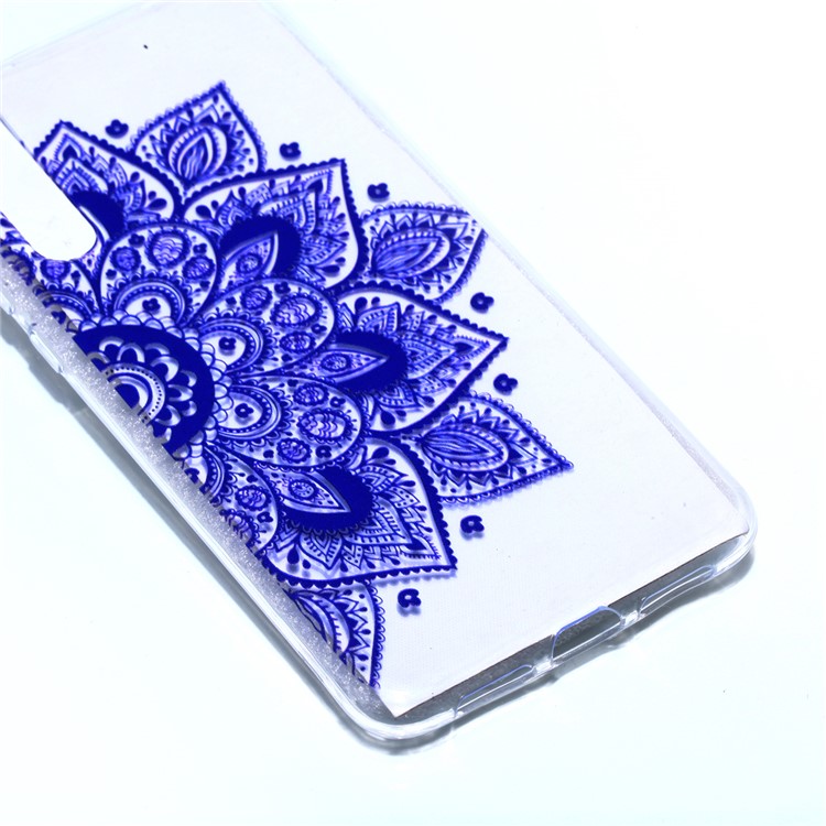 Pattern Printing Soft TPU Gel Back Phone Case for Huawei P20 Pro - Mandala Flower-3