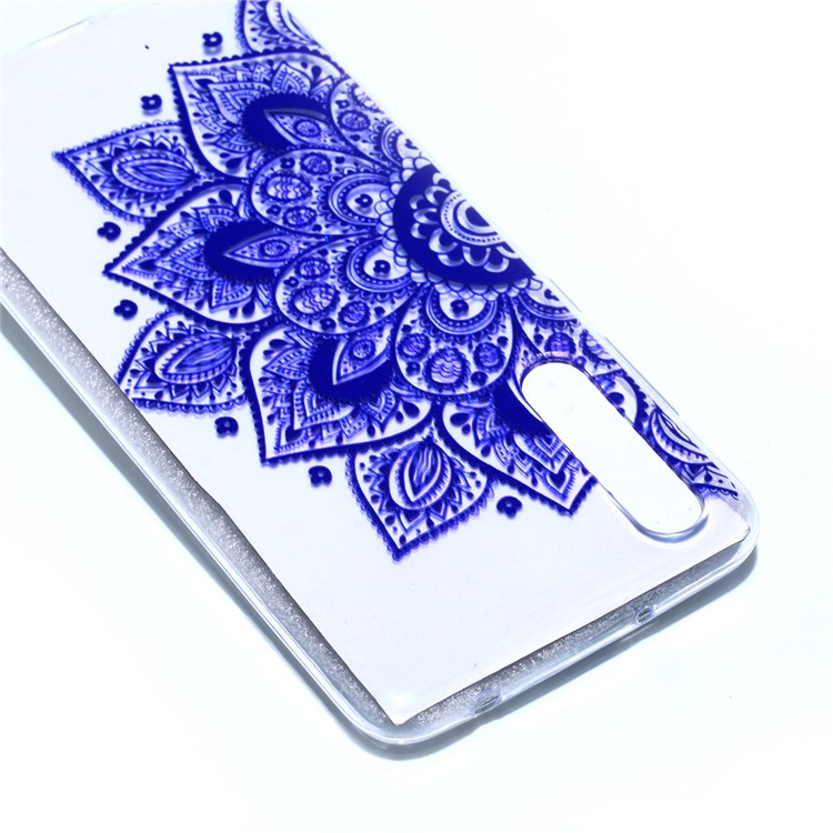 Pattern Printing Soft TPU Gel Back Phone Case for Huawei P20 Pro - Mandala Flower-4
