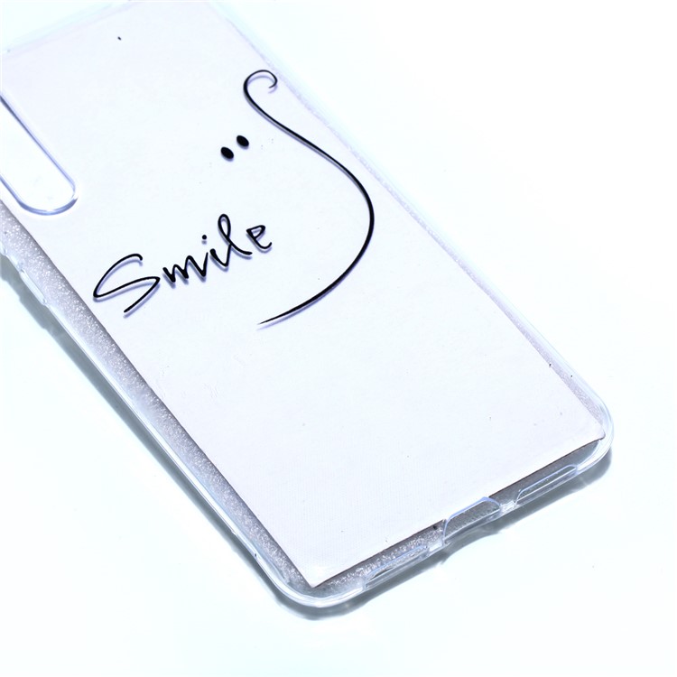 Pattern Printing Soft TPU Gel Back Phone Shell for Huawei P20 Pro - Smile-3