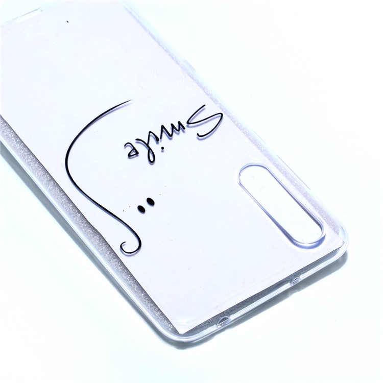 Pattern Printing Soft TPU Gel Back Phone Shell for Huawei P20 Pro - Smile-4