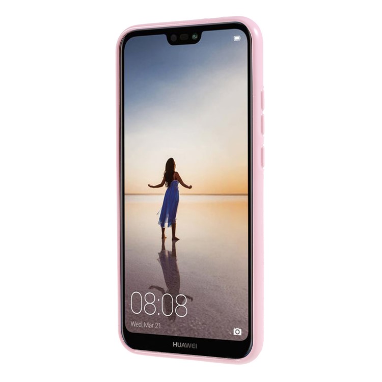 MERCURY GOOSPERY Flash Powder TPU Phone Casing for Huawei P20 Lite/Nova 3e - Pink-2
