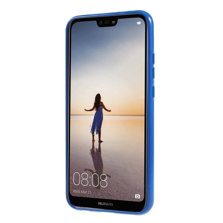 MERCURY GOOSPERY Flash Powder TPU Cell Phone Cover for Huawei P20 Lite/Nova 3e - Blue-2