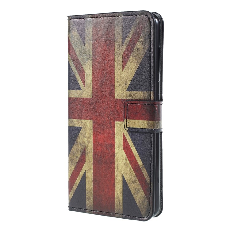 Pattern Printing PU Leather Magnetic Wallet Stand Cell Phone Casing for Huawei Y9 (2018)/Enjoy 8 Plus - Flag of British-3