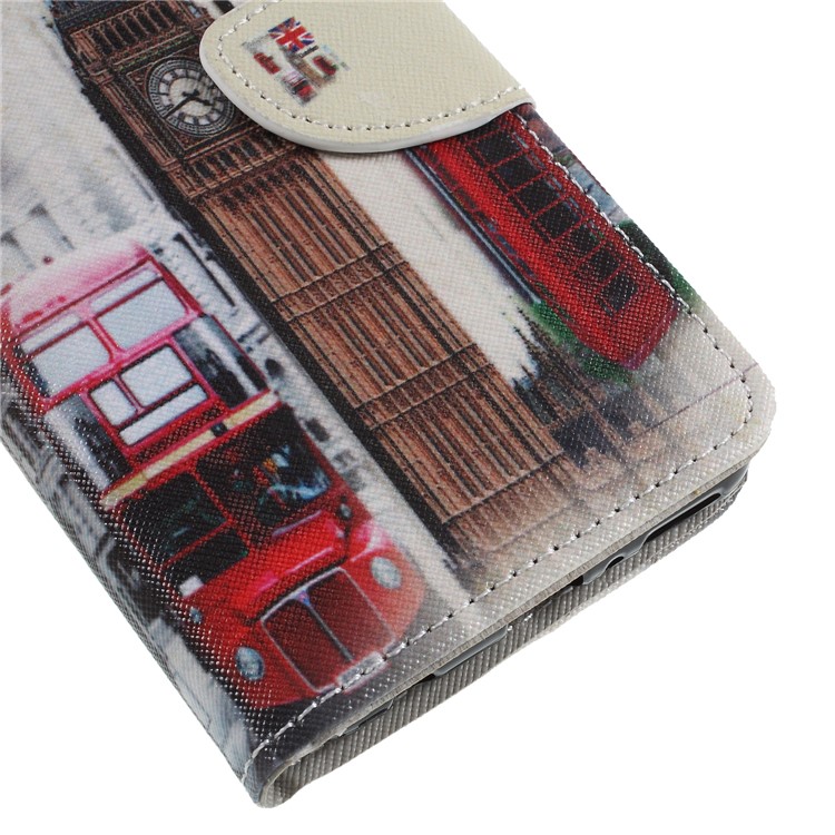 Cross Texture Patterned Wallet Leather Case for Huawei Y9 (2018)/Enjoy 8 Plus - London Element-7