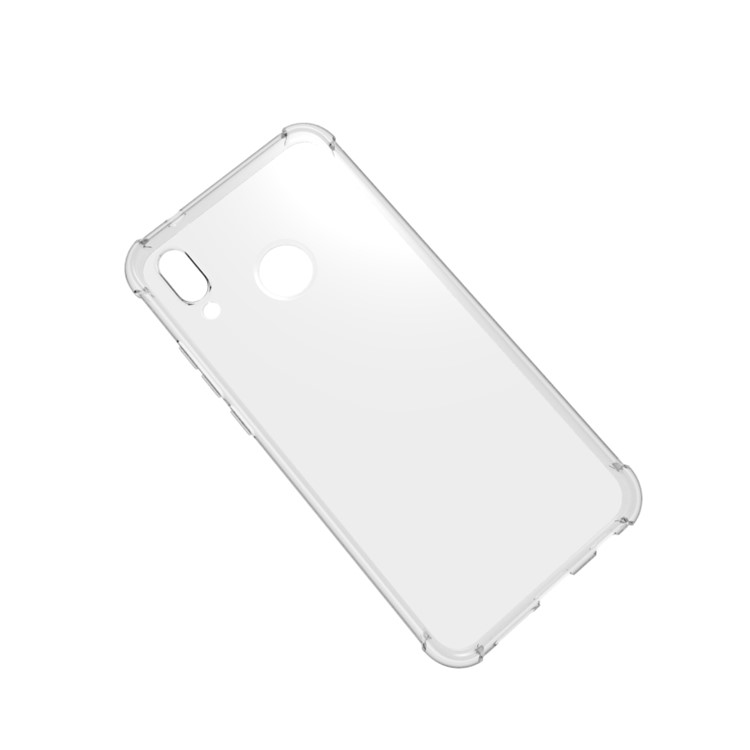 100Pcs/Lot Four Corners Drop-resistant TPU Cover Case for Huawei P20 Lite / Nova 3e - Transparent-2
