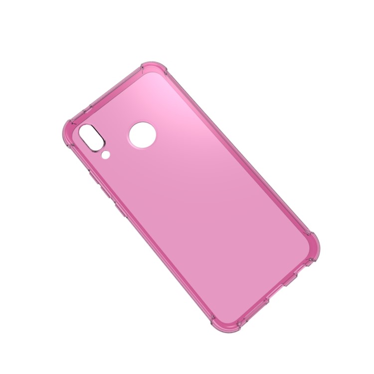 100Pcs/Lot Four Corners Drop-resistant TPU Phone Casing for Huawei P20 Lite / Nova 3e - Rose-2