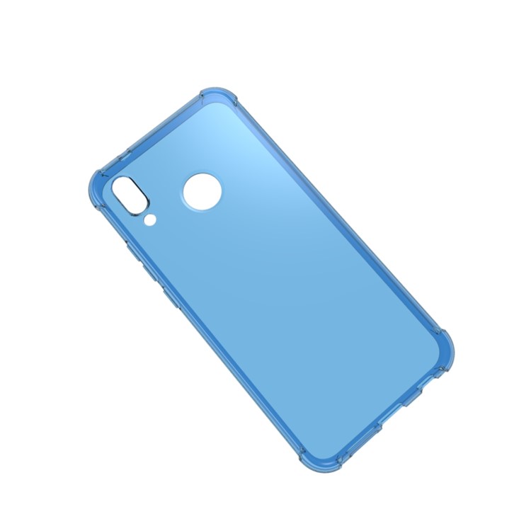 100Pcs/Lot Four Corners Drop-resistant TPU Mobile Shell for Huawei P20 Lite / Nova 3e - Dark Blue-2
