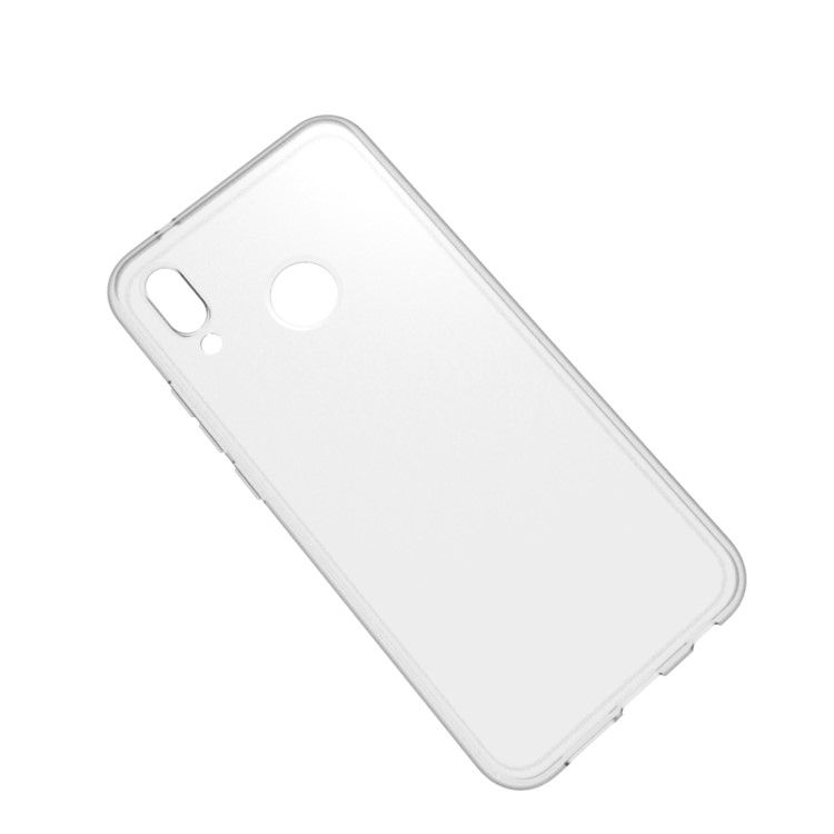 100PCS/Pack Matte Pudding Soft TPU Mobile Phone Case for Huawei P20 Lite/Nova 3e - Transparent-2
