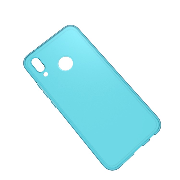 100PCS/Pack Matte Pudding Soft TPU Cell Phone Case for Huawei P20 Lite/Nova 3e - Cyan-2