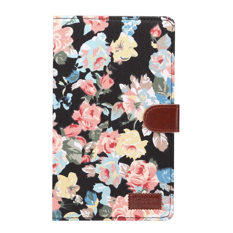 Cloth Texture Leather Auto Wake Up/Sleep Stand Case for Huawei MediaPad M5 8 with Card Slot - Black-2