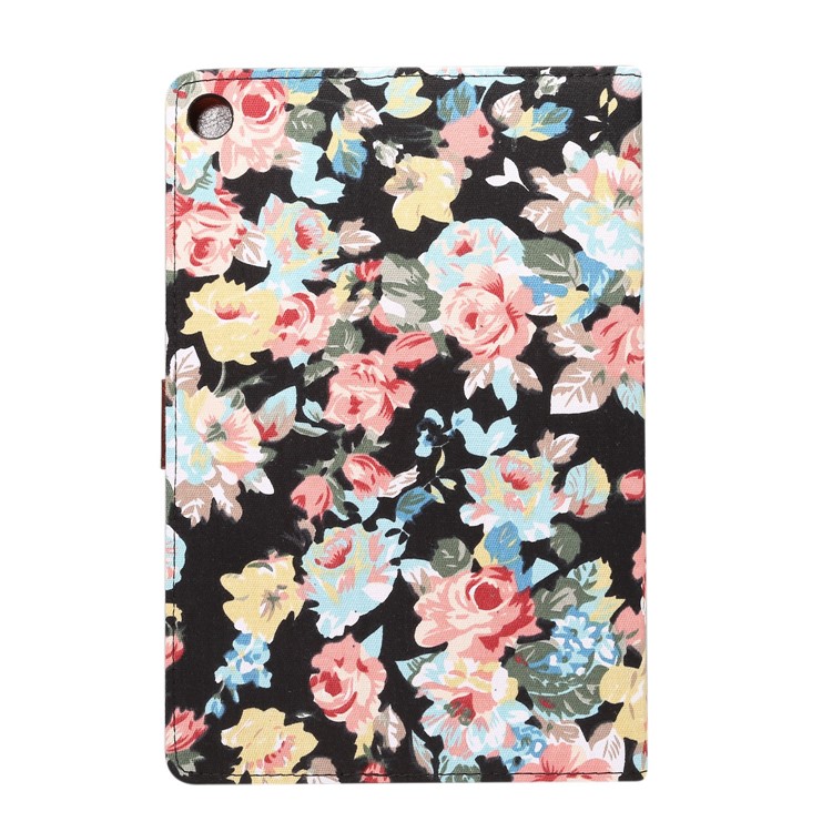 Cloth Texture Leather Auto Wake Up/Sleep Stand Case for Huawei MediaPad M5 10 / MediaPad M5 10 (Pro) with Card Slot - Black-3