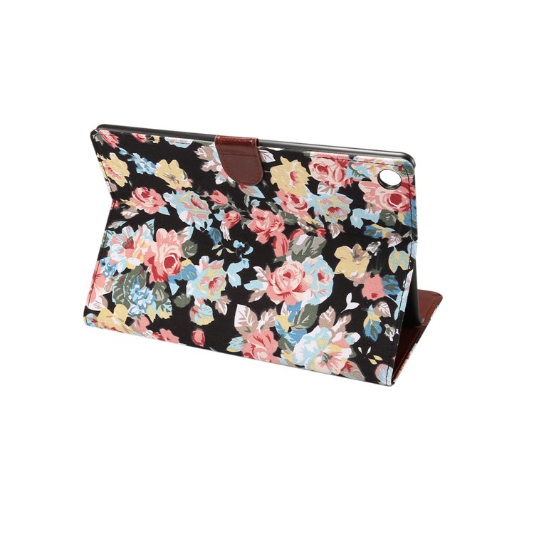 Cloth Texture Leather Auto Wake Up/Sleep Stand Case for Huawei MediaPad M5 10 / MediaPad M5 10 (Pro) with Card Slot - Black-5