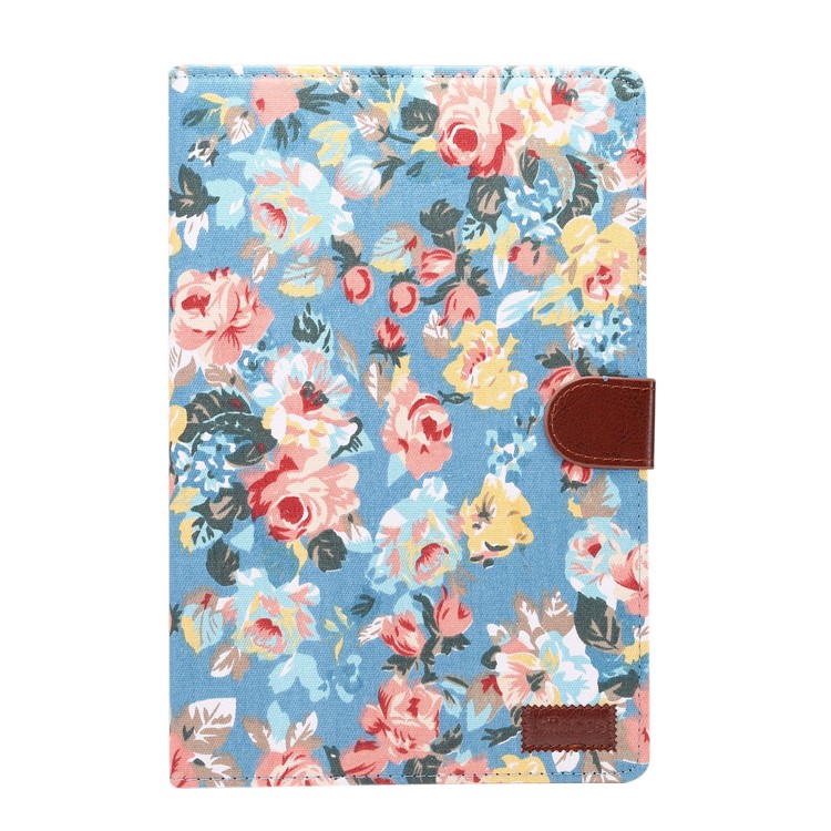 Cloth Texture Leather Auto Wake Up/Sleep Stand Wallet Protection Shell for Huawei MediaPad M5 10 / MediaPad M5 10 (Pro) with Card Slot - Blue-2