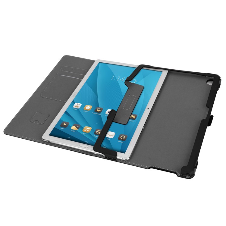 Foldable Stand PU Leather Protective Case for Huawei MediaPad M5 10/MediaPad M5 10 (Pro) - Black-12
