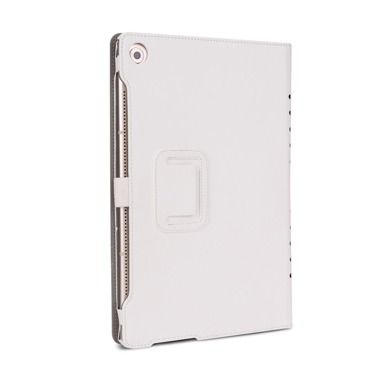 Foldable Stand PU Leather Protective Cover for Huawei MediaPad M5 10/MediaPad M5 10 (Pro) - White-10