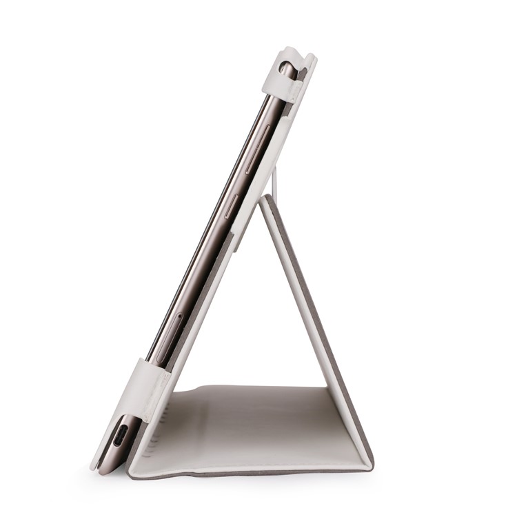 Foldable Stand PU Leather Protective Cover for Huawei MediaPad M5 10/MediaPad M5 10 (Pro) - White-4