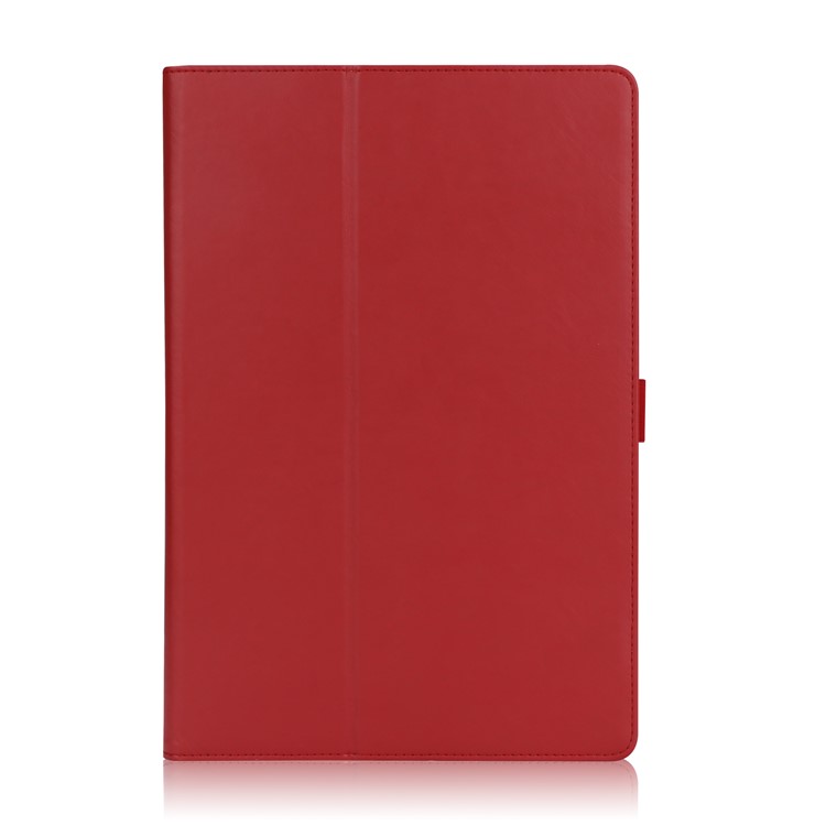 Foldable Stand PU Leather Protective Shell for Huawei MediaPad M5 10/MediaPad M5 10 (Pro) - Red-2