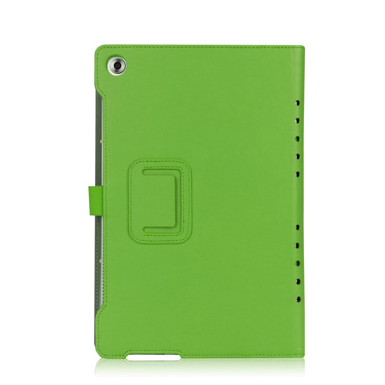 Foldable Stand Card Slot PU Leather Protective Casing with Elastic Band for Huawei MediaPad M5 10/MediaPad M5 10 (Pro) - Green-5
