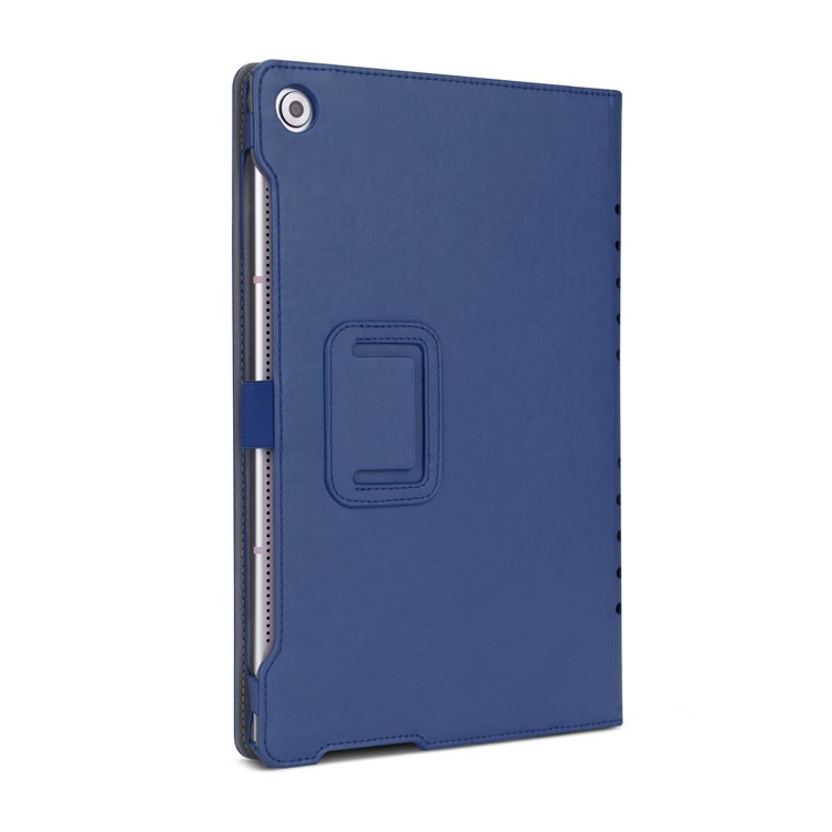 Foldable Stand Card Slot PU Leather Protective Cover for Huawei MediaPad M5 10/MediaPad M5 10 (Pro) - Blue-3