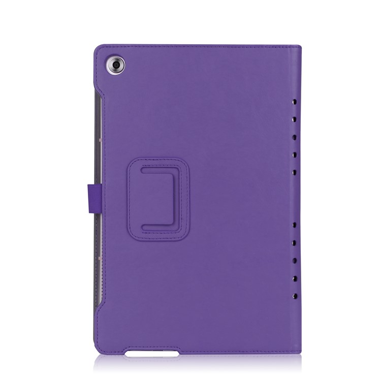 Foldable Stand Card Slot PU Leather Protective Shell for Huawei MediaPad M5 10/MediaPad M5 10 (Pro) - Purple-5