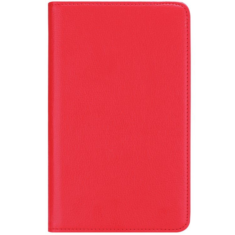 Litschi Korn Lederständer Tablet Shell Für Huawei Mediapad M5 8 Mit Elastischem Band - Rot-8