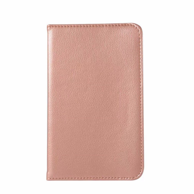Litchi Texture 360 Degree Rotary Stand Leather Shell for Huawei MediaPad T3 7.0 4G - Rose Gold-2