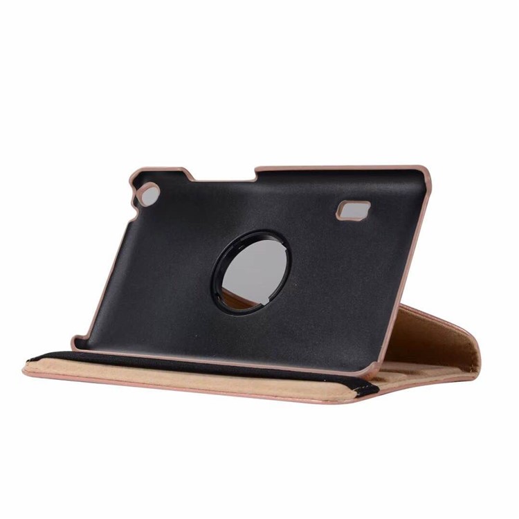 Litchi Texture 360 Degree Rotary Stand Leather Shell for Huawei MediaPad T3 7.0 4G - Rose Gold-6