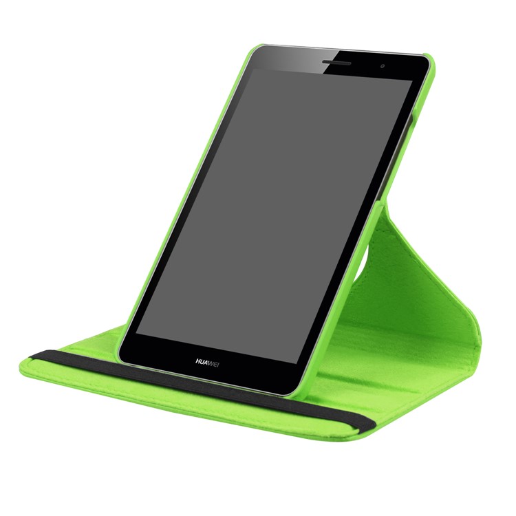 Litchi Skin Leather 360 Degree Rotary Stand Tablet Case Shell for Huawei MediaPad T3 7.0 4G - Green-7