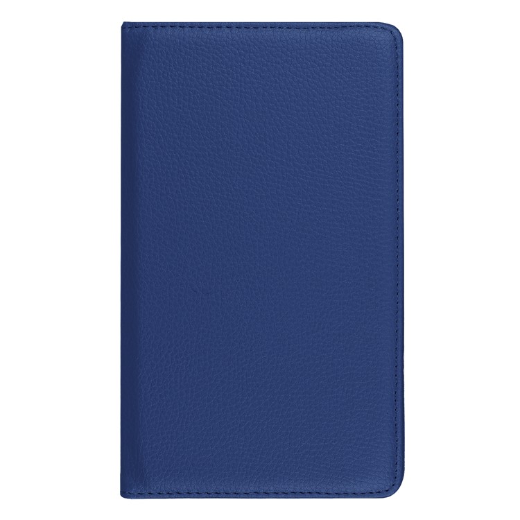 Litchi Skin Leather Cover Shell with 360 Degree Rotary Stand for Huawei MediaPad T3 7.0 4G - Dark Blue-3