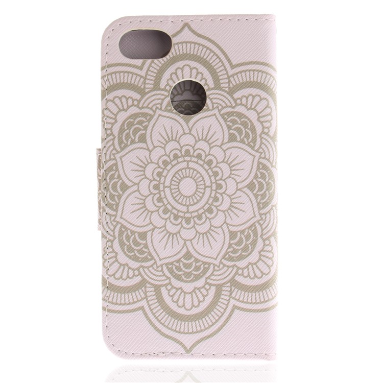 Pattern Printing Leather Stand Case with Card Slots for Huawei Y6 Pro (2017) / Enjoy 7 / P9 lite mini - Mandala Flowers-2