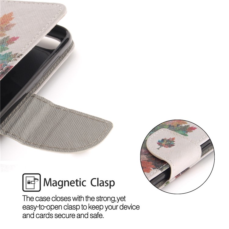 Pattern Printing Wallet Leather Stand Cover for Huawei Y6 Pro (2017) / Enjoy 7 / P9 lite mini - Colorzied Tree-6