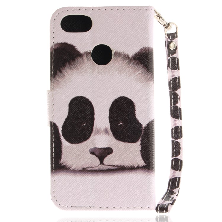 Patterned Leather Wallet Case for Huawei Y6 Pro (2017) / Enjoy 7 / P9 lite mini - Adorable Panda-2