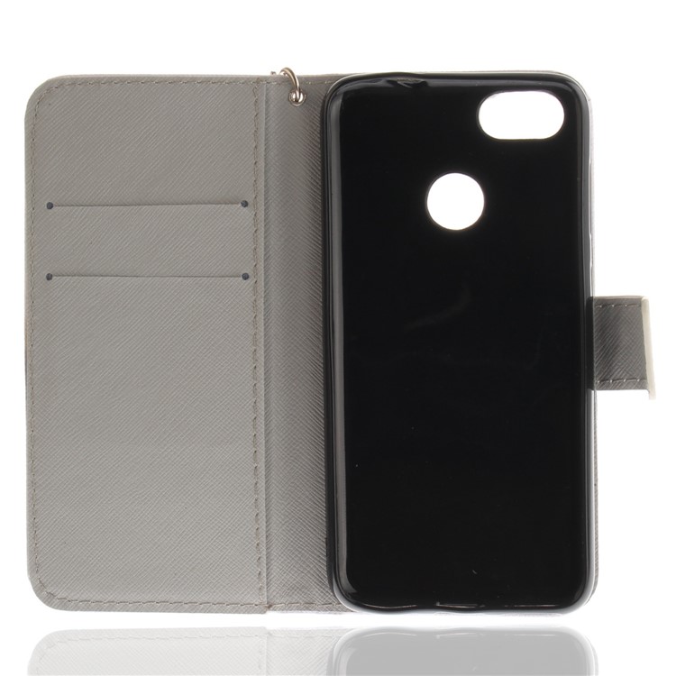 Printing Pattern Magnetic Stand Leather Wallet Protective Case with Strap for Huawei P9 lite mini/Y6 Pro (2017)/Enjoy 7 - Tiger-8