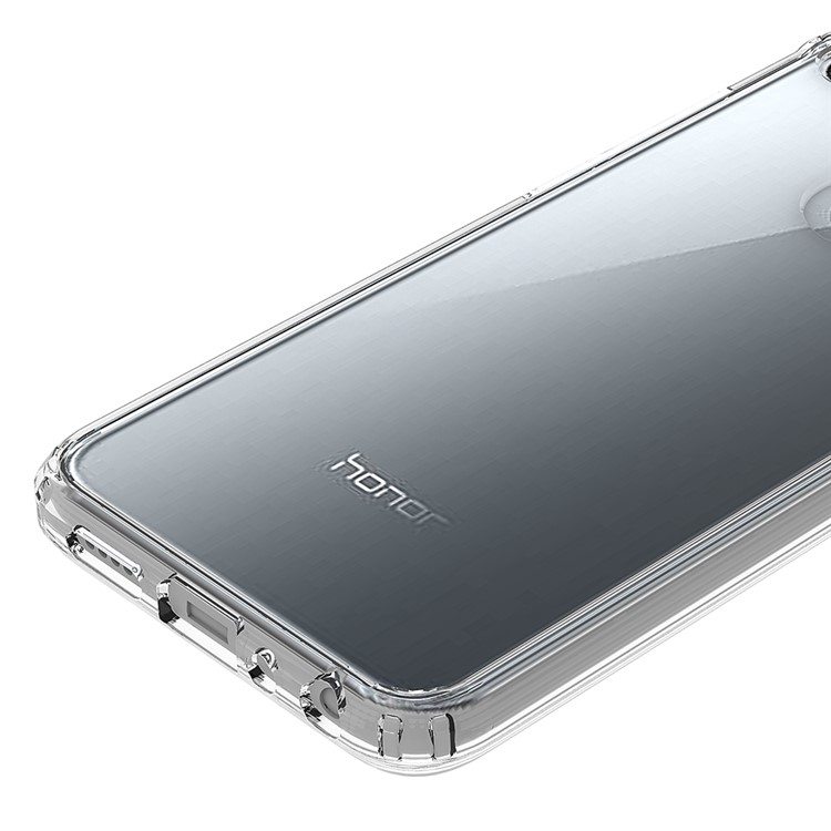 100PCS/Lot Drop-resistant Clear Acrylic + TPU Hybrid Phone Case for Huawei P Smart / Enjoy 7S - Transparent-10