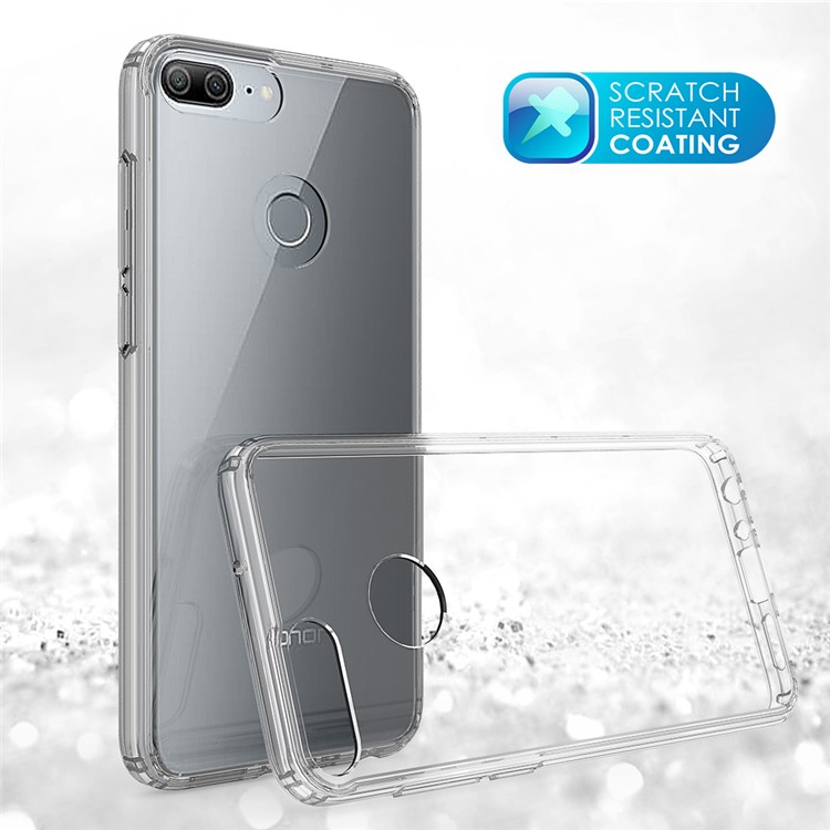 100PCS/Lot Drop-resistant Clear Acrylic + TPU Hybrid Phone Case for Huawei P Smart / Enjoy 7S - Transparent-11
