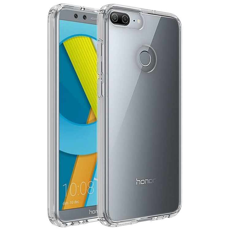 100PCS/Lot Drop-resistant Clear Acrylic + TPU Hybrid Phone Case for Huawei P Smart / Enjoy 7S - Transparent-2