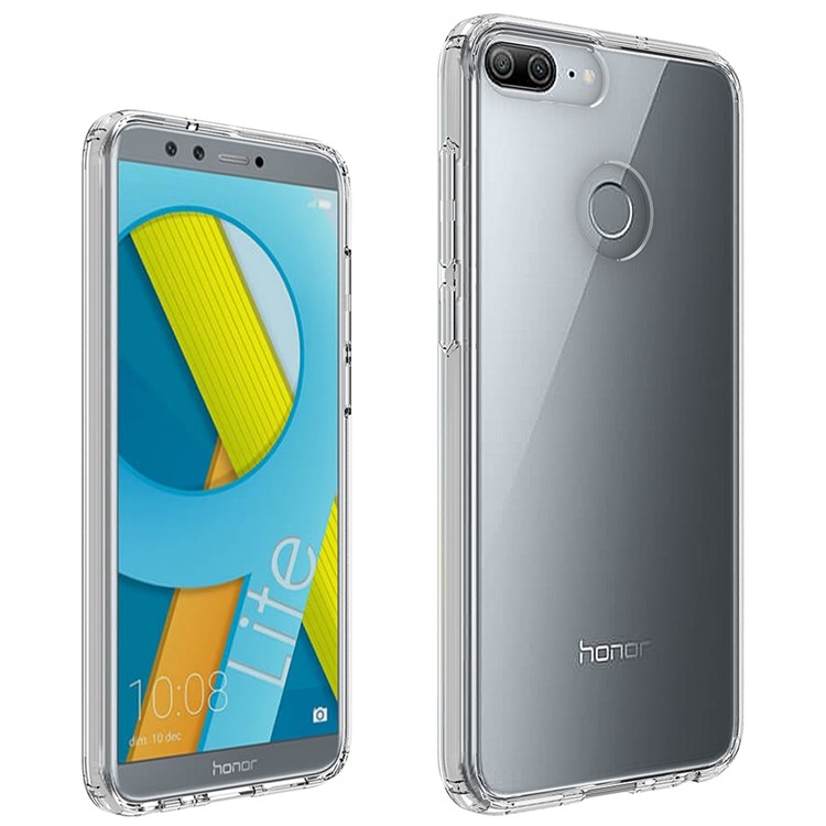 100PCS/Lot Drop-resistant Clear Acrylic + TPU Hybrid Phone Case for Huawei P Smart / Enjoy 7S - Transparent-3