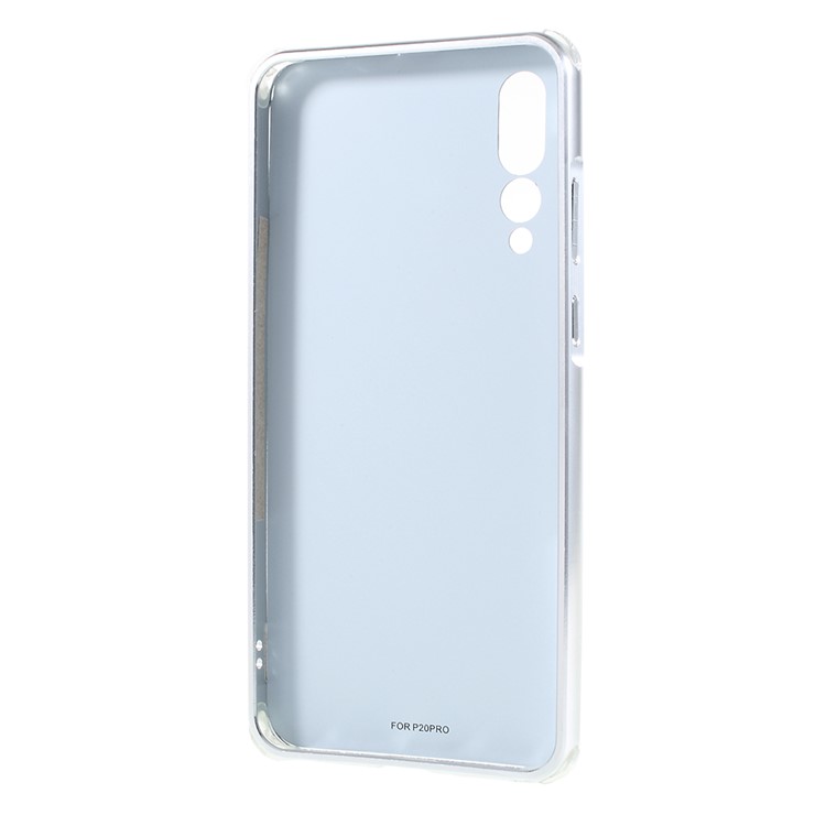 Electroplated Metal Bumper + Carbon Fiber PC Back Panel Slide-on Shell for Huawei P20 Pro - Silver-5
