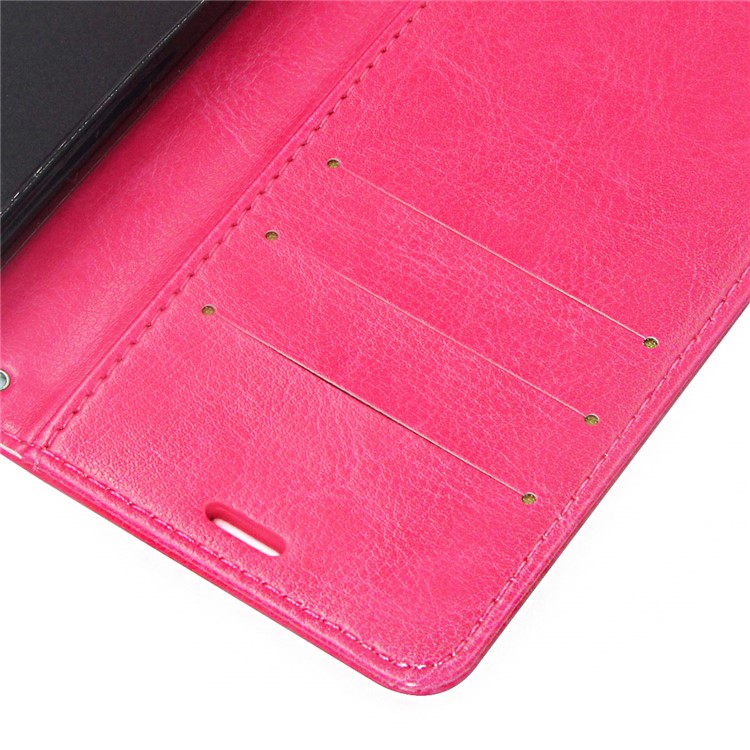 ENKAY Crazy Horse Wallet Leather Stand Cover for Huawei P20 Pro - Rose-5