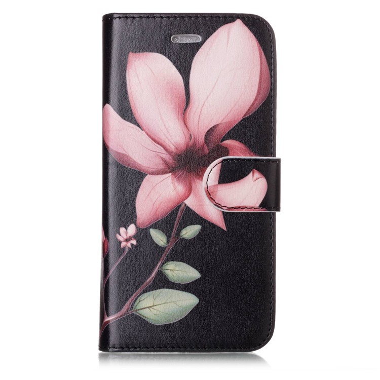 Patterned Detachable 2-in-1 Wallet Leather Mobile Cover for Huawei P10 Lite 2017 - Pink Blossom-1
