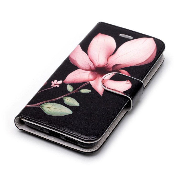 Patterned Detachable 2-in-1 Wallet Leather Mobile Cover for Huawei P10 Lite 2017 - Pink Blossom-4