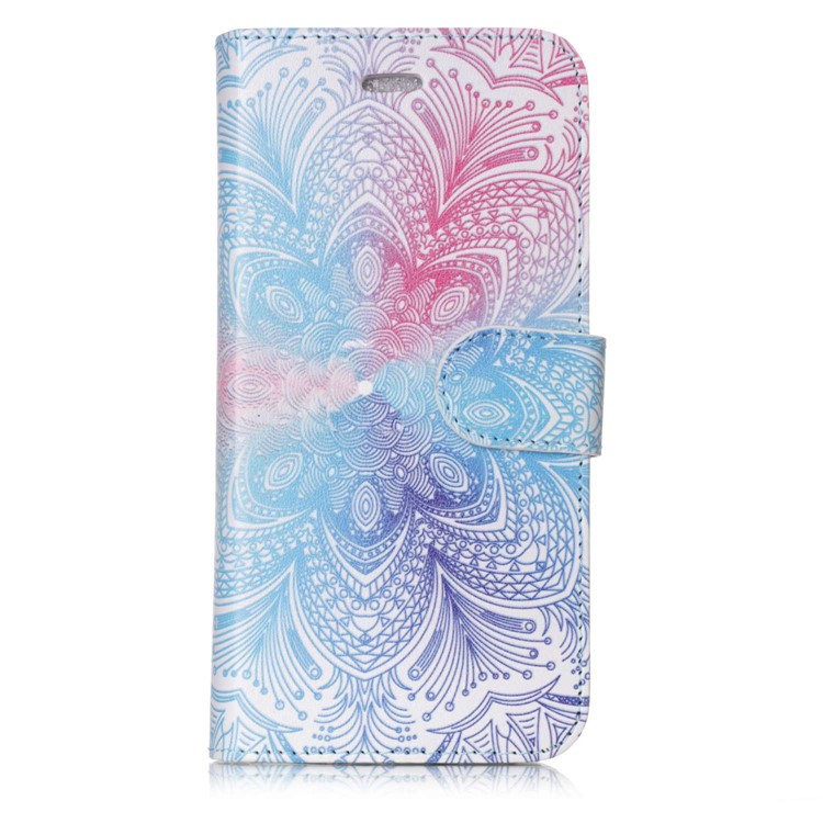Patterned Detachable 2-in-1 Wallet Leather Cell Phone Case for Huawei P10 Lite 2017 - Pretty Flower-1