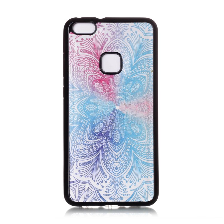 Patterned Detachable 2-in-1 Wallet Leather Cell Phone Case for Huawei P10 Lite 2017 - Pretty Flower-3