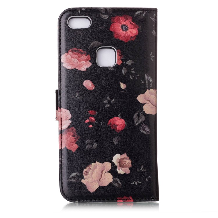 Patterned Detachable 2-in-1 Wallet Leather Mobile Shell for Huawei P10 Lite 2017 - Beautiful Flower-2