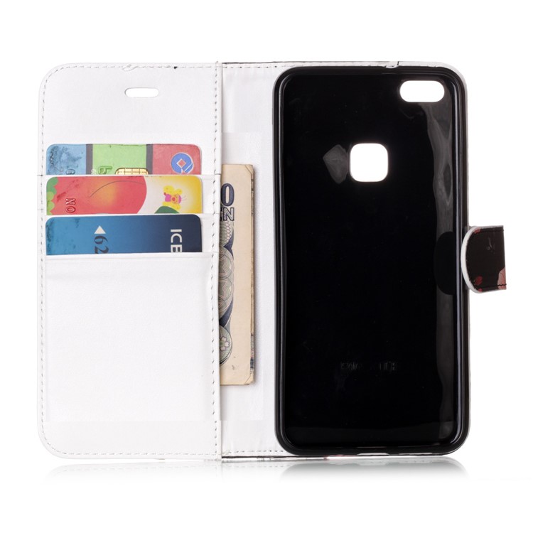 Patterned Detachable 2-in-1 Wallet Leather Mobile Shell for Huawei P10 Lite 2017 - Beautiful Flower-4