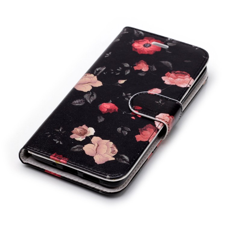 Patterned Detachable 2-in-1 Wallet Leather Mobile Shell for Huawei P10 Lite 2017 - Beautiful Flower-5