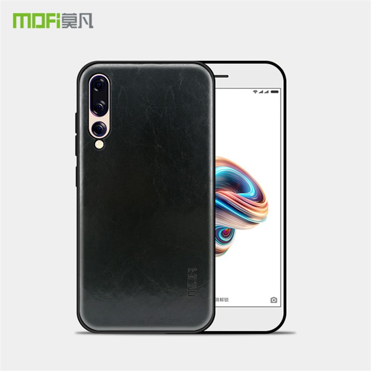 MOFI for Huawei P20 Pro Hybrid PU Leather Coated PC + TPU Phone Case - Black-2