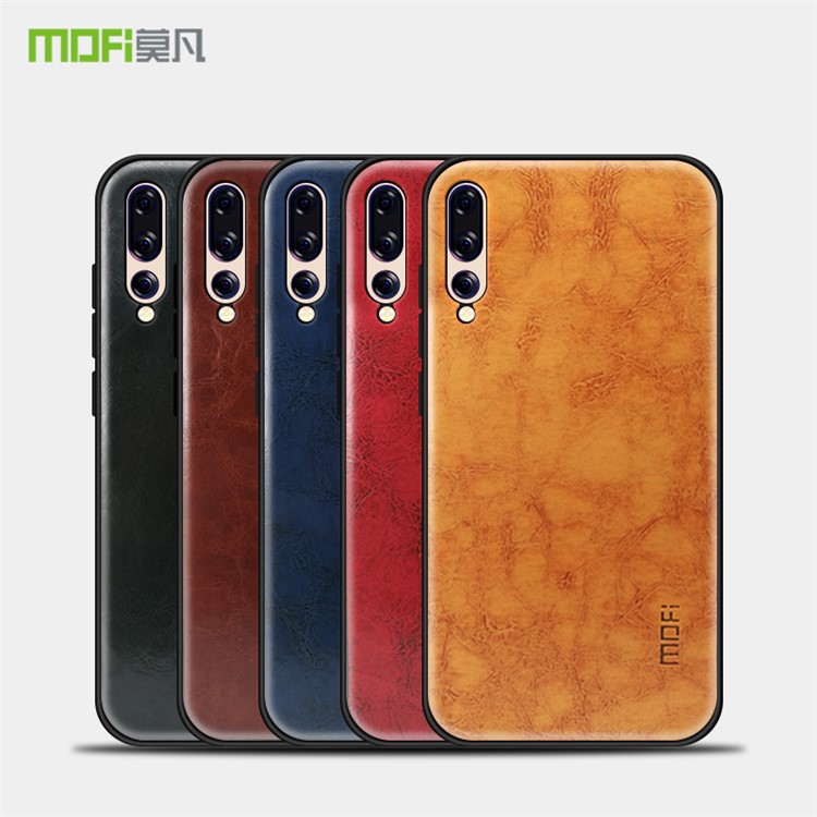 MOFI for Huawei P20 Pro Hybrid PU Leather Coated PC + TPU Phone Case - Black-4