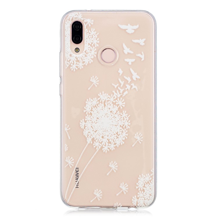Embossment Patterned Soft TPU Back Case for Huawei P20 Lite/Nova 3e - Dandelion-1